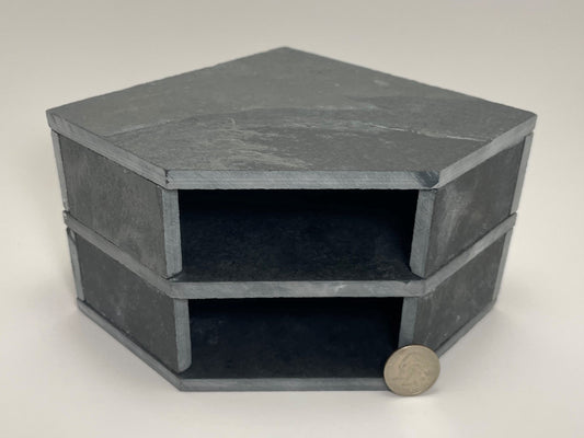 Slate Double Cave Hide 6x6x4"