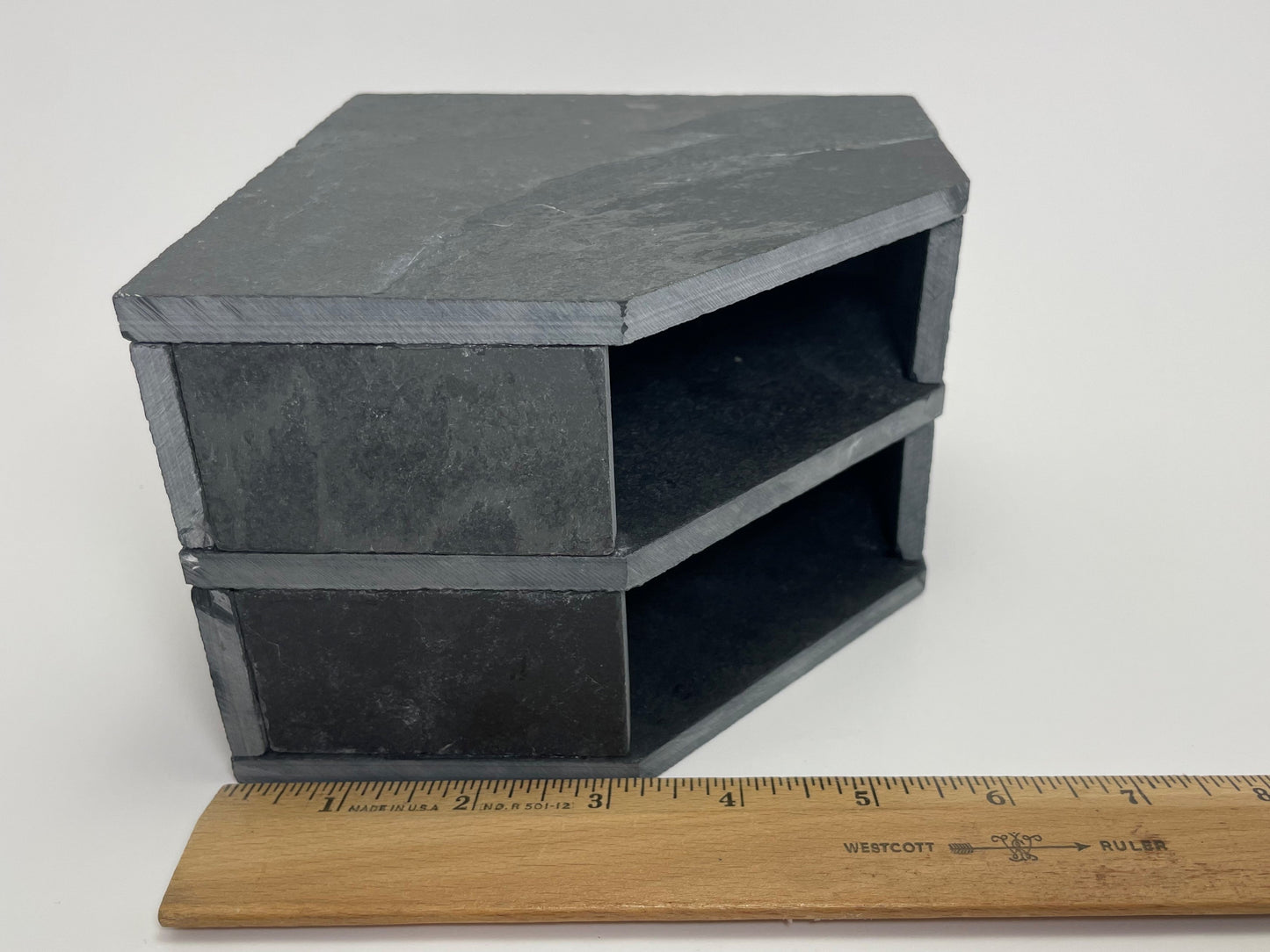 Slate Double Cave Hide 6x6x4"