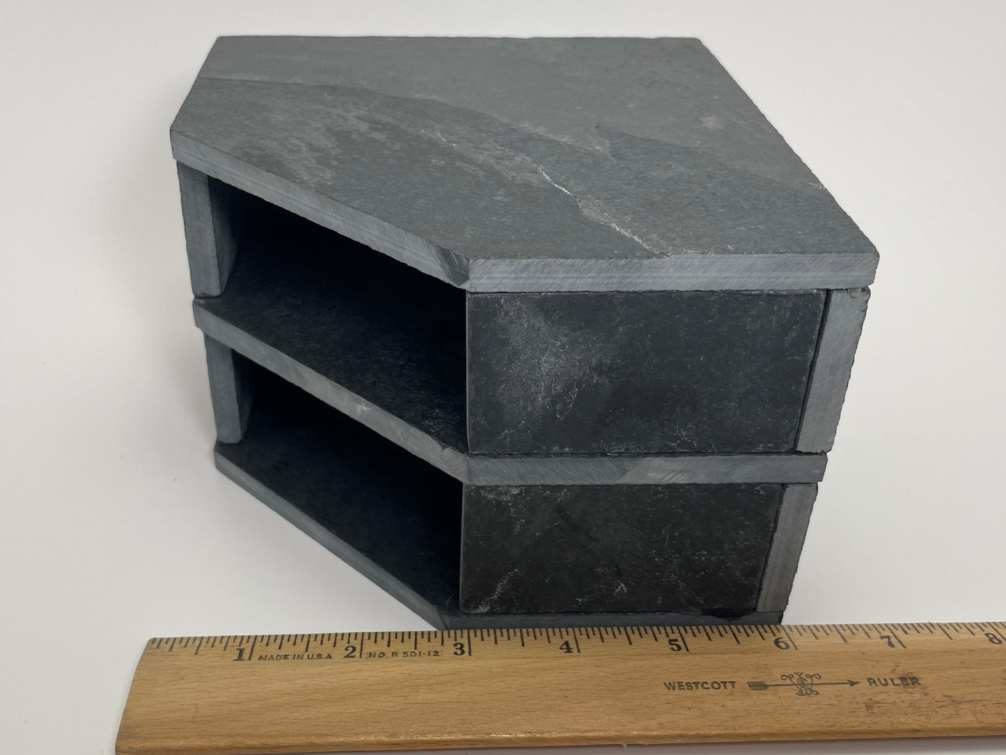 Slate Double Cave Hide 6x6x4"